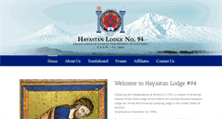 Desktop Screenshot of hayastanlodge.org