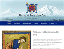 Tablet Screenshot of hayastanlodge.org